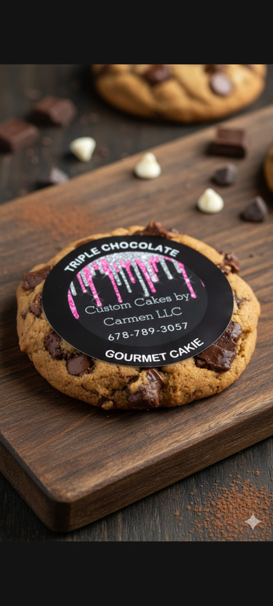 TRIPLE CHOCOLATE GOURMET CAKIE